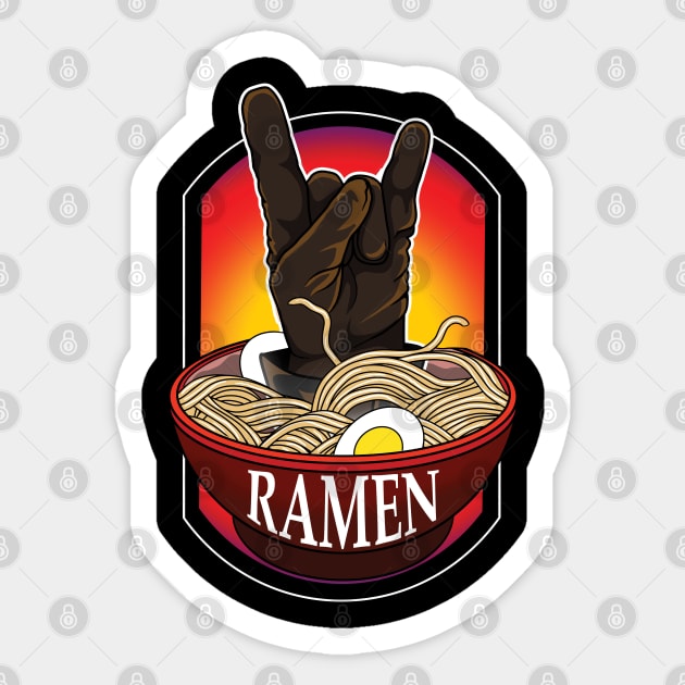 Heavy Metal Ramen Sticker by TMBTM